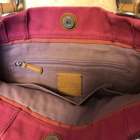 NWOT JESSE Fossil Canvas Bling Tote Bag - Picture 6 of 7